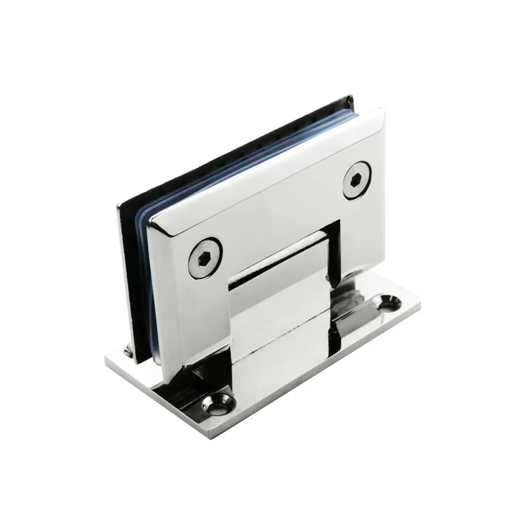 90 degree square bevel cast ss304 glass to wall clamps pivot shower clip bisagras glass shower hinge for glasses