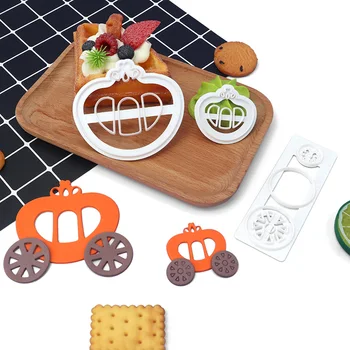 Princess Pumpkin Carriage Plastic Cookie Cutter Cake Decoration Tool ...