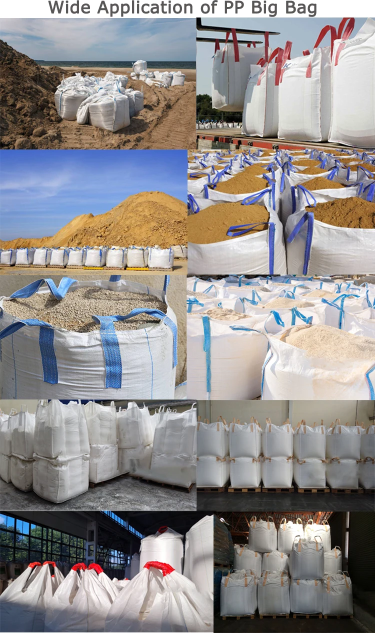 Building Garbage Bag Sand 1000kg Super Sack pp Woven Custom Oem Empty ...