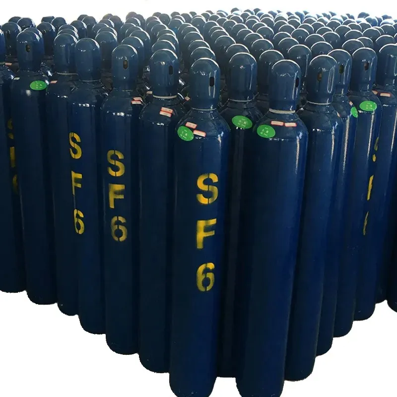 99,999% Hoë suiwerheid SF6-gas, elektrongraad-swawelheksafluoriedgas in ’n 40 L / 50 kg-gasbottel vir verkoop