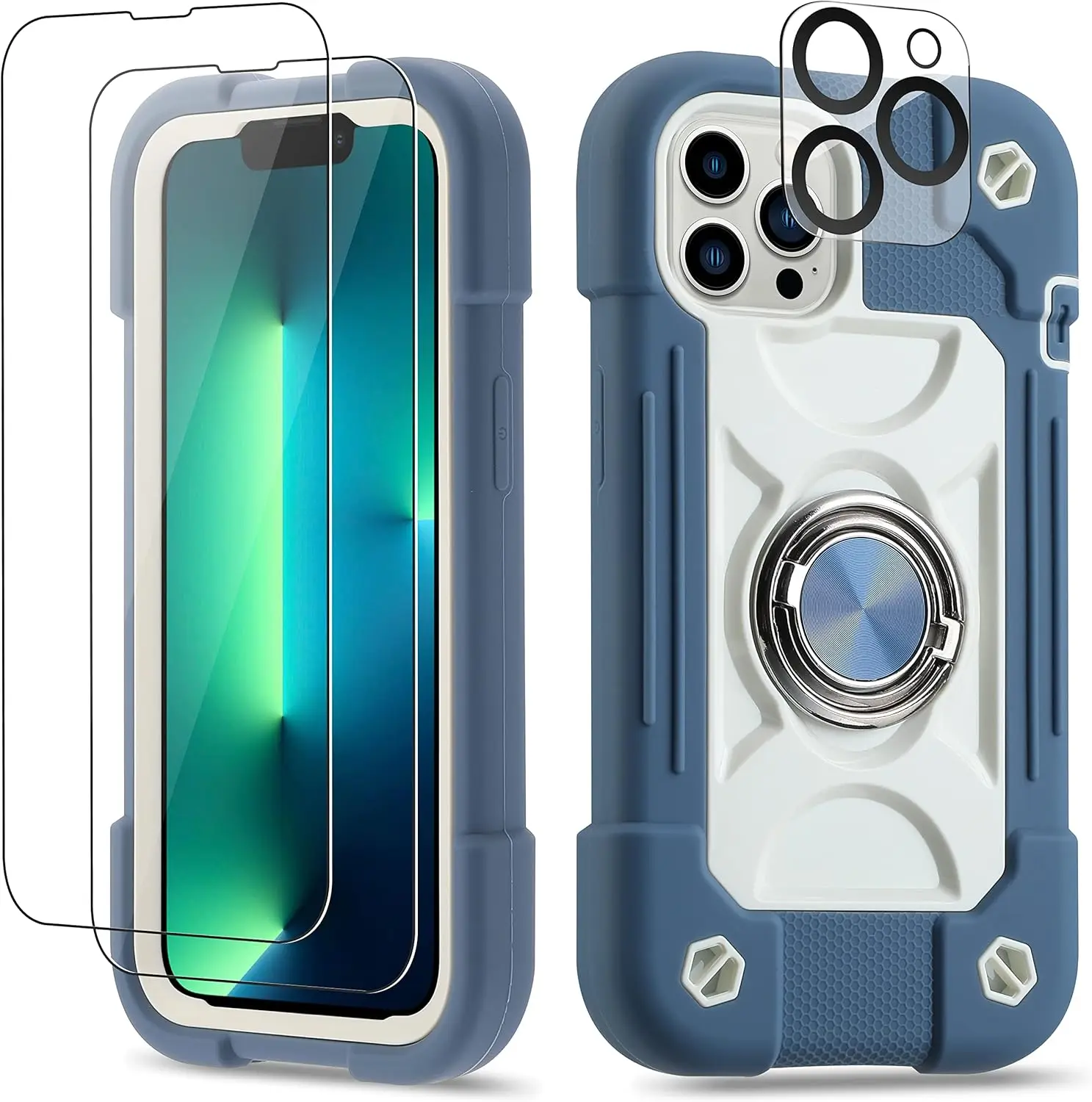 Heavy Duty Case for iPhone 12 13 14 15 16 Plus Pro max Shockproof Durable Cover Full Protections for Camera and Screen