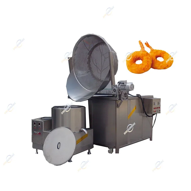 Chips Frier Deep Funnel Cake Tornado Spiral Potato Gas Commercial Egg Dumplings Meat Batch Fryer