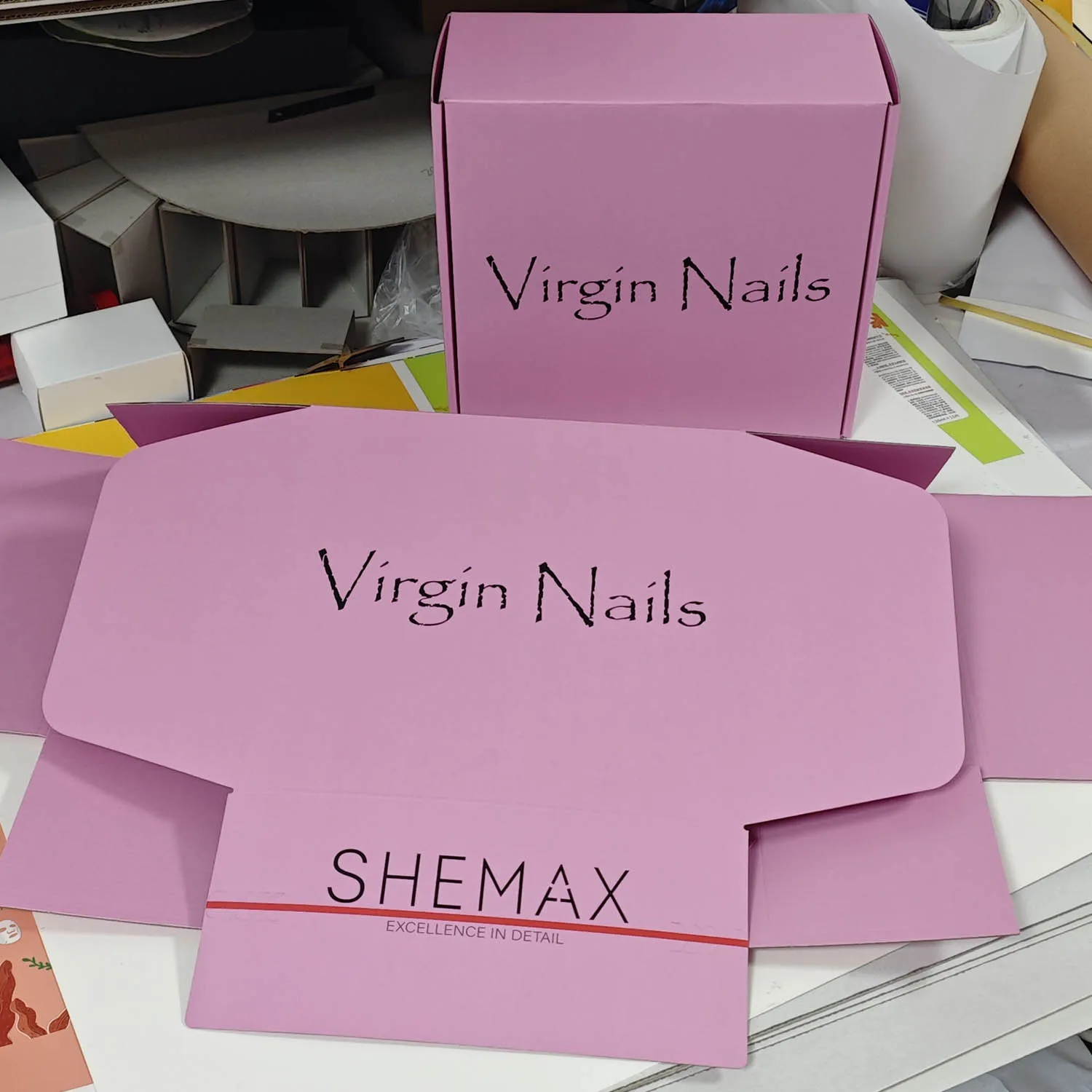 Custom Logo Pink Shipping Boxes for Small Business Small Corrugated Mailer Cardboard Boxes for Packaging Gift Boxes