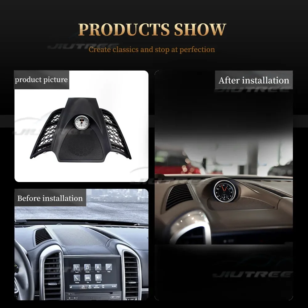 Car Dashboard Stopwatch Decoration Clock Time For Porsche Cayenne 2011