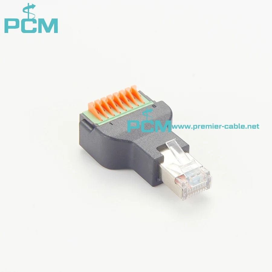 Surveillance video RJ45 Screw Terminal Block Adapter factory