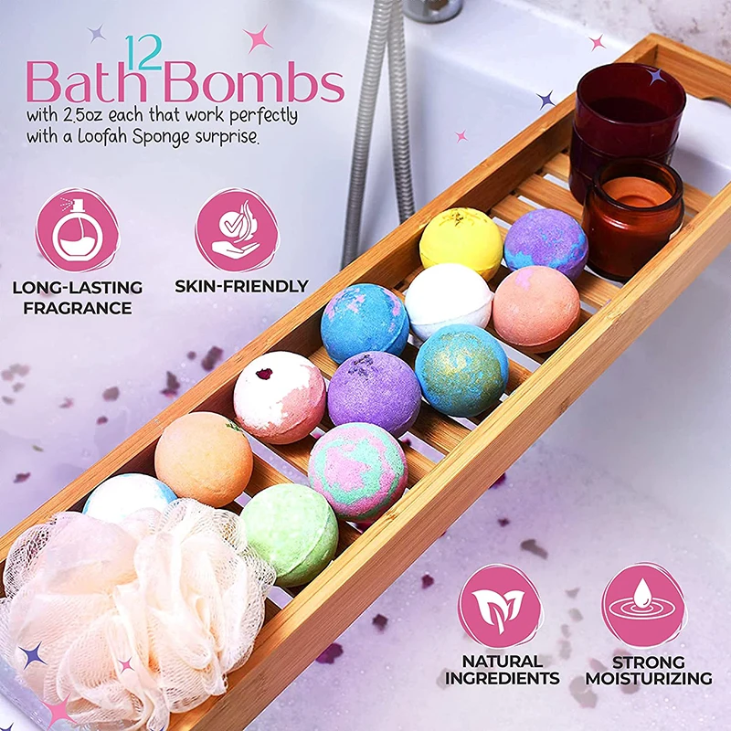 6 Pack Of Large Bath Bombs With Organic Ingredient Bath Bomb Buy Bath