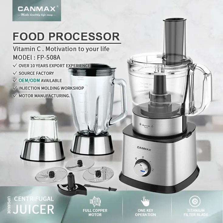 Commercial Kitchen Blenders And Multifunction 8 In 1 Food Processors