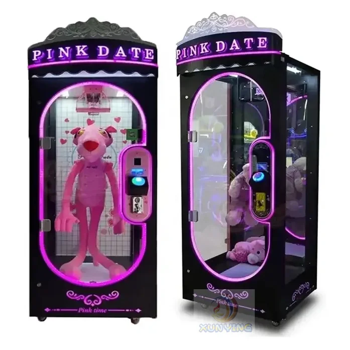 Pink Date Arcade Claw Machine - Prize Cutting Gift Game