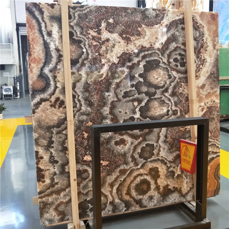 product unque china kirin jade onyx brown onyx slab stone for background wall panel design-0
