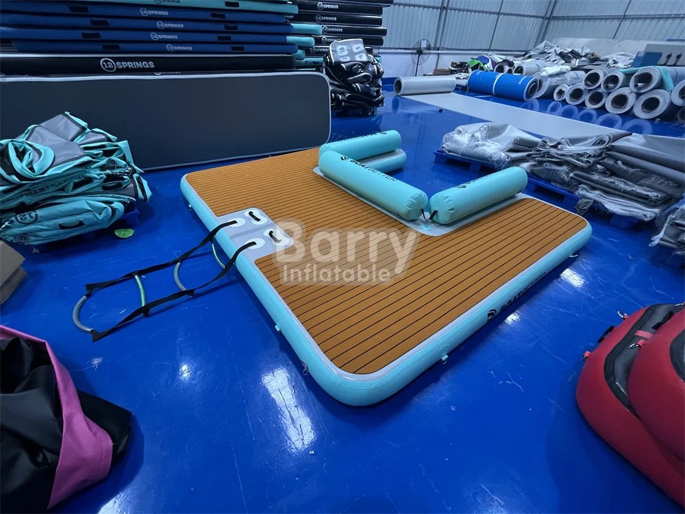Custom Make Luxury Water Inflatables Activities Dock Inflatable Floating Pool Swim Inflatable Pontoon Raft for Jet Ski Boat