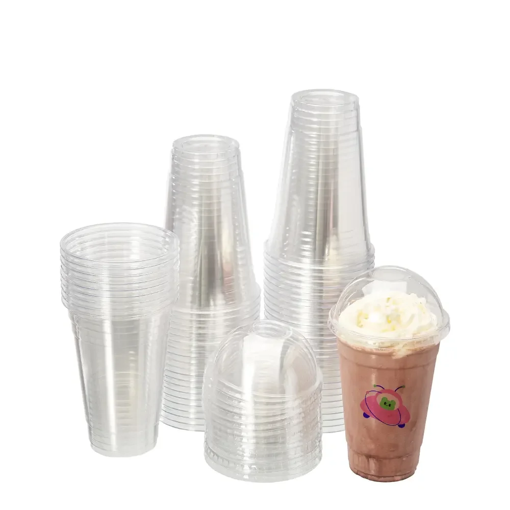 Custom Plastic Cups with Lids 12 16 20 24 oz Disposable Pet Plastic  Lemonade Dabba Coffee Cup Boba Bubble Tea Cup Vasos Plastico