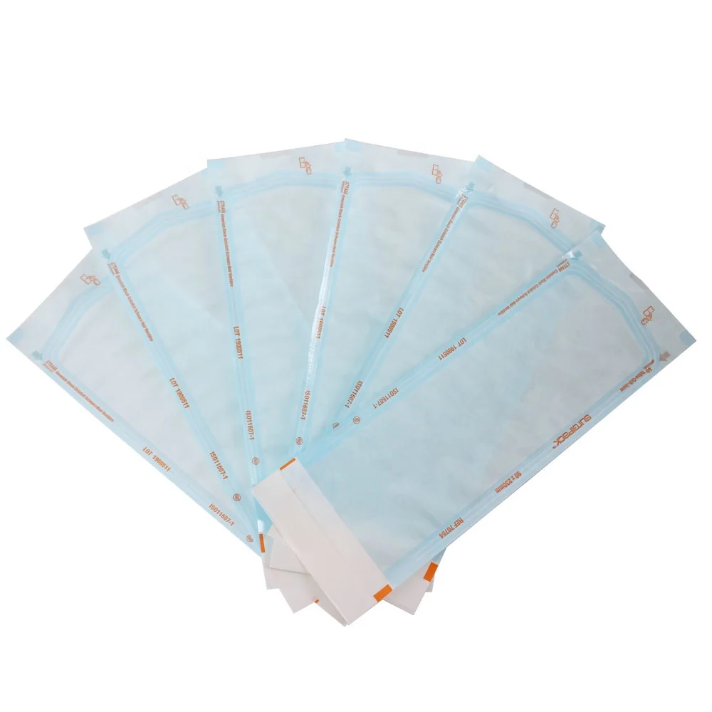 Autoclave Pouch Tubing Sterilization Pouches for Dentist Tools Dental Tattoo Nail Self Seal Sterilization Flat Reel