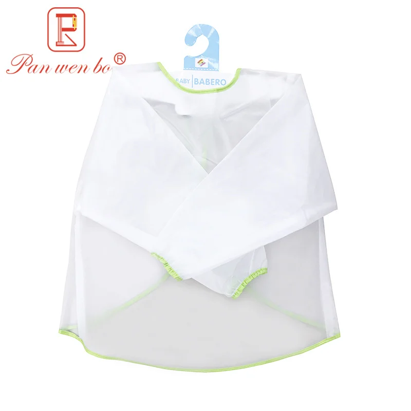 Panwenbo прозрачная художественная одежда с длинным рукавом для детского сада, детская одежда, Детский фартук, оптовая продажа