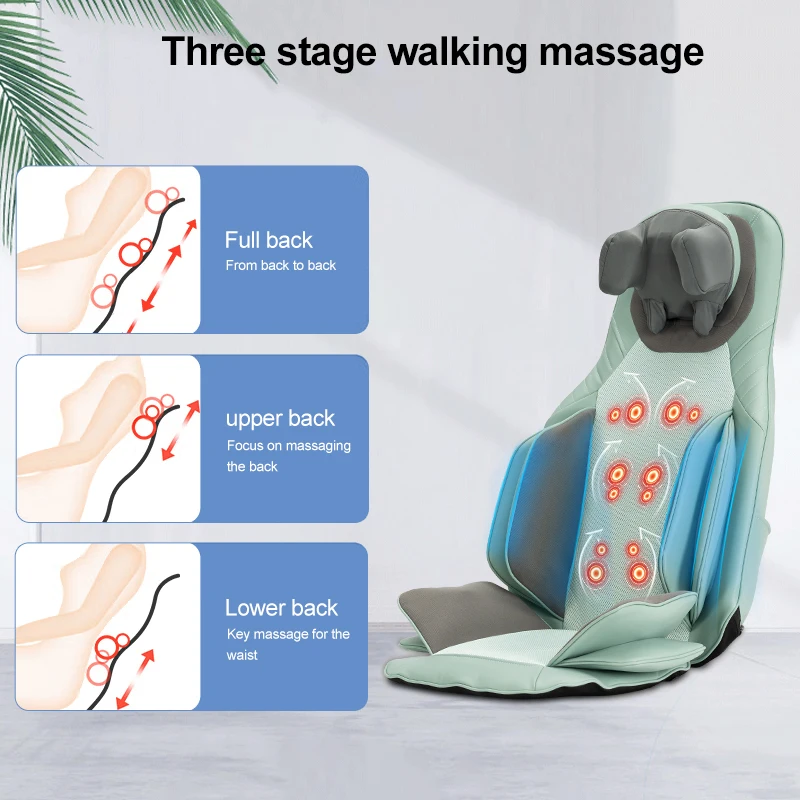 Portable Car and Chair Seat Vibration Massager Cushion Neck and