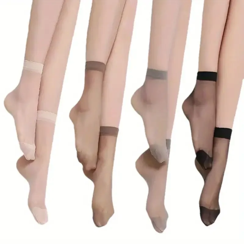 Silk Sheer Grip Slip-resistant Ankle Socks