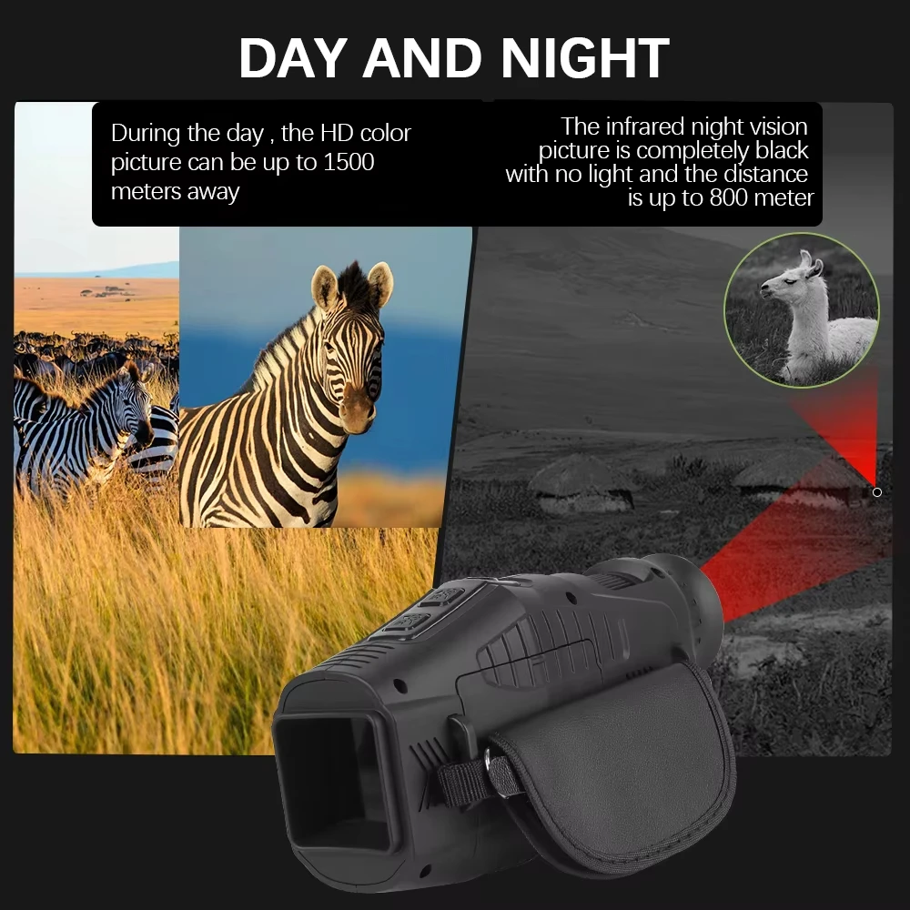 Enjoy Pretty Monocular Scope Device R11 1.54 HD TFT 10X Digital 300M Full Dark Viewing Outdoor Hunting Thermal Night Vision