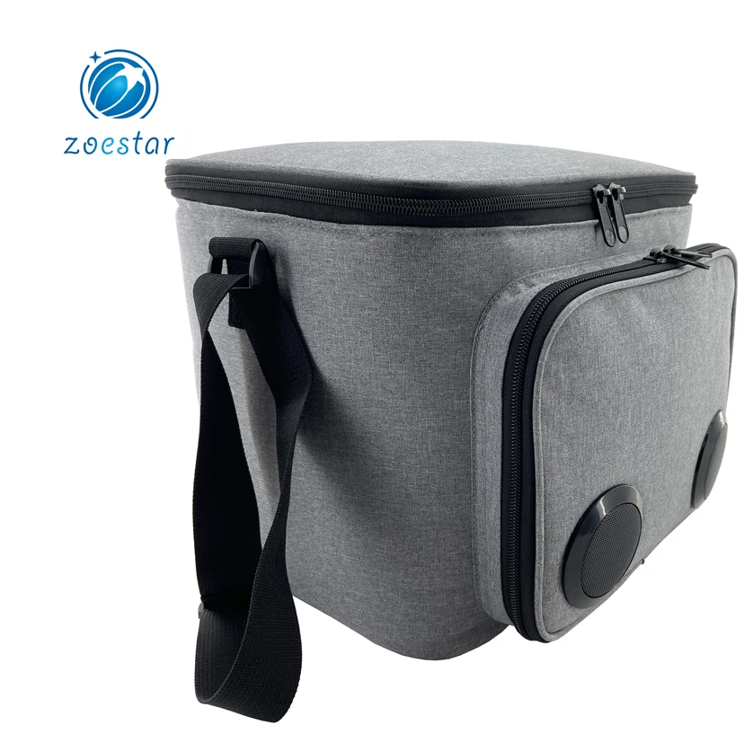 Insulated Bluetooth Speakers Food Drinks, Rechargeable Battery Supports Foldable Travel Outdoor Picnic Cooler Shoulder Bag supplier