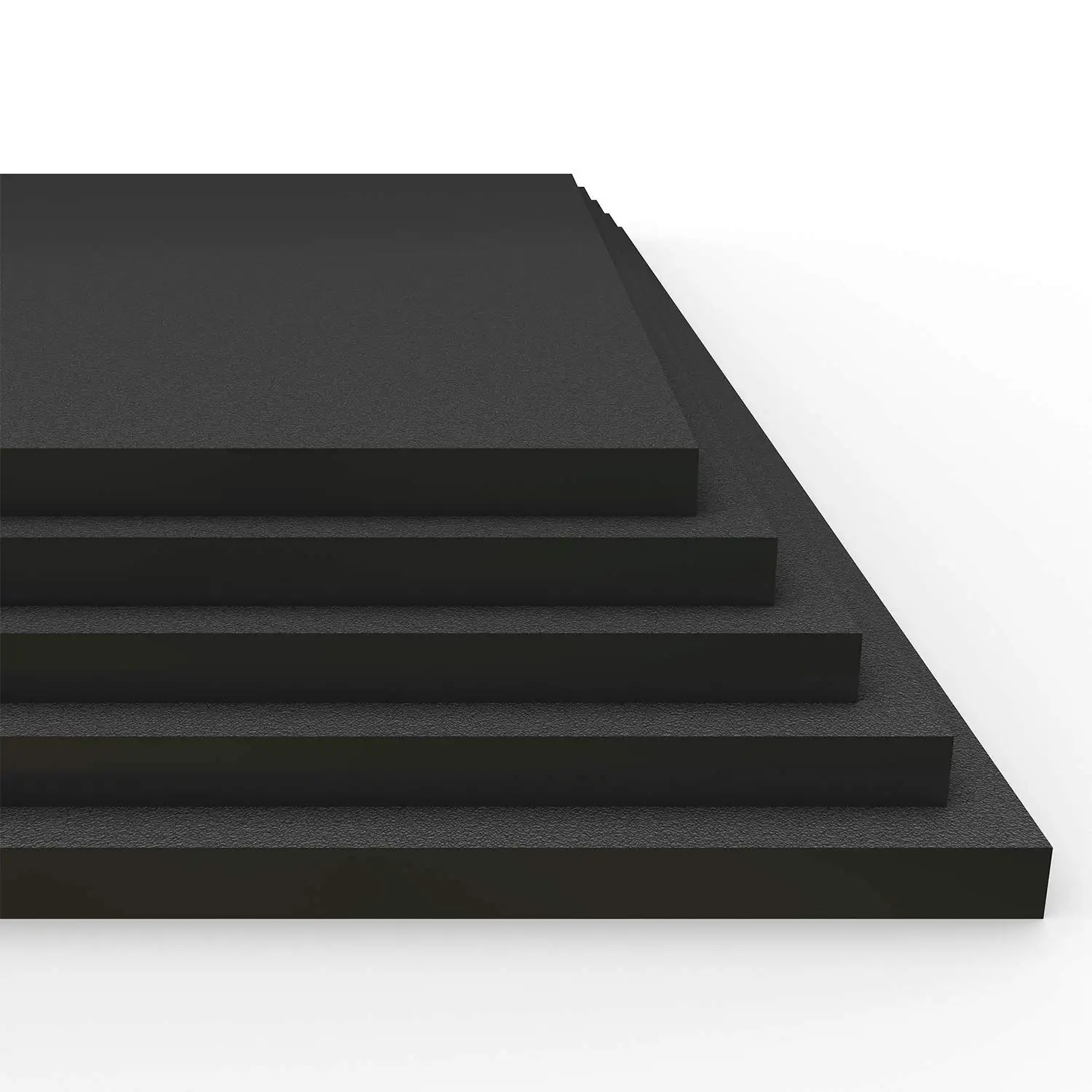 Sourcing Map Fogli Di Gomma EVA Nera 99x35,5 Cm Spessore 1 Mm - Per Craft Fai Da Te, Flessibili, Tagliabili, Senza Adesivo