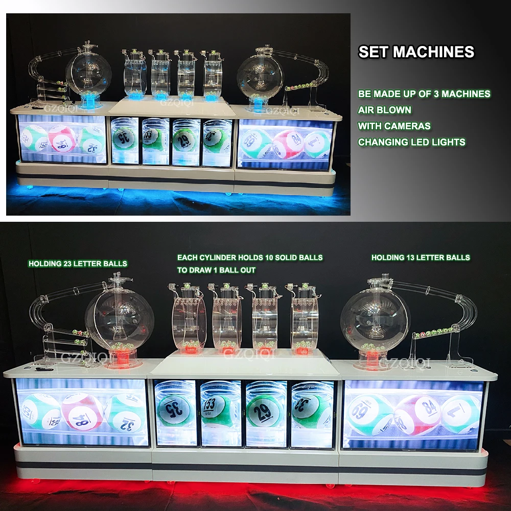 Custom Made Set Lotery Machine by Air Flowing for Lottery Games