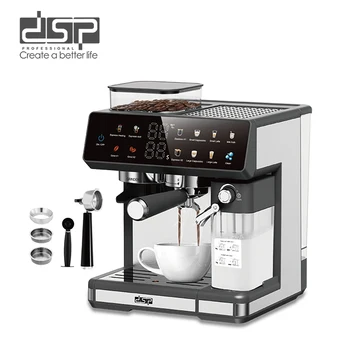 Professional DSP Smart Coffee Machine for Home and Hotel Use Integrated Grinding and Economical Touch Screen Design