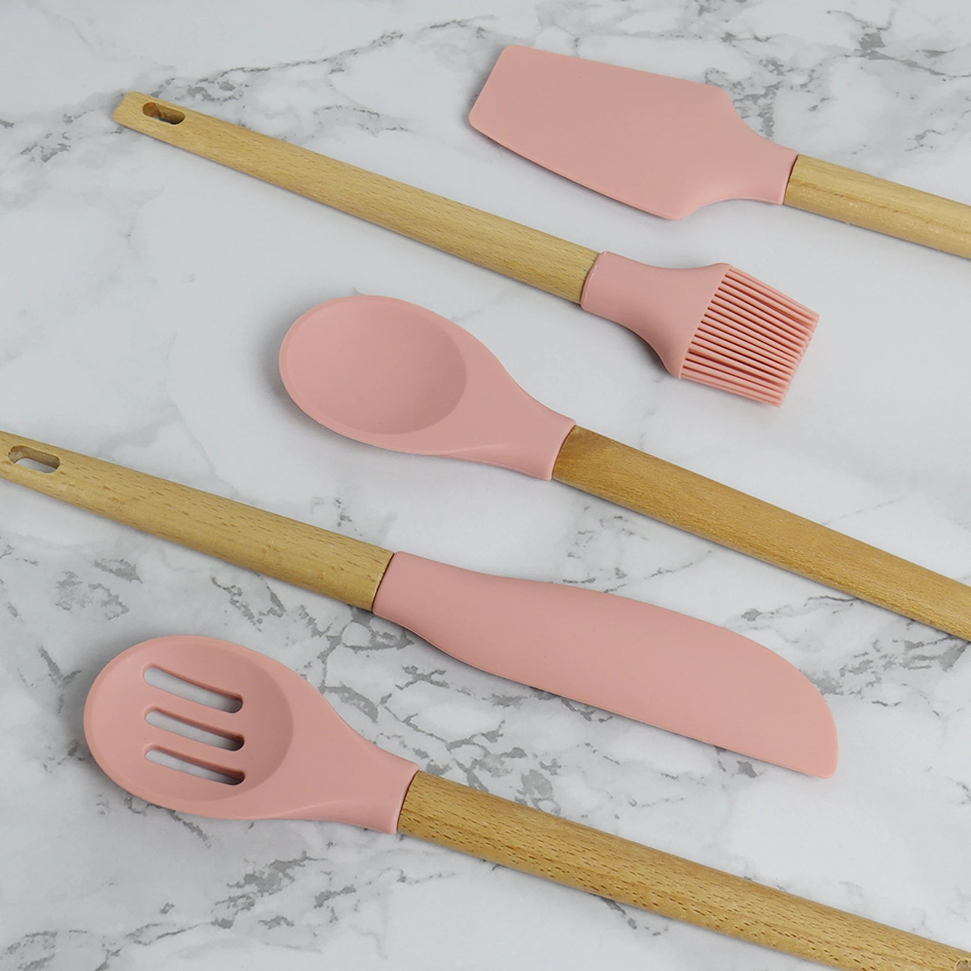 HOMZEE 5 pcs kitchenware cooking utensils silicone set kitchen accessories 