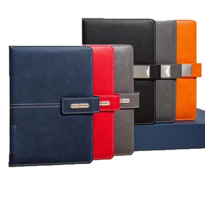 Wholesale Custom PU Leather A5 Diary Journal Notebook Set Father's Day Valentine's Day Mother's Day Business Christmas Gift