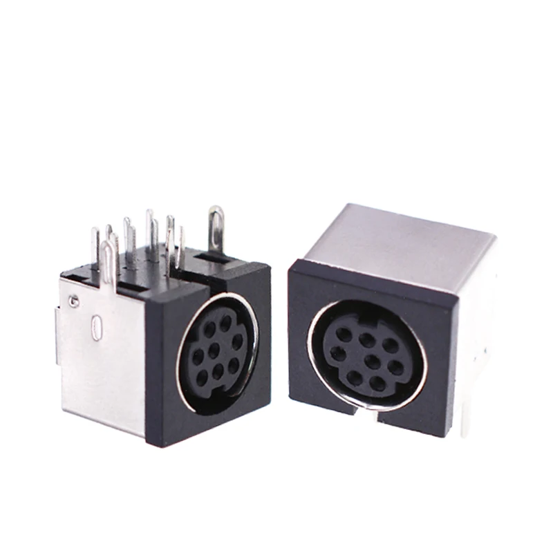 Din-802 Ps2 Socket Circular Din Jack Connector 8pins Contact Cores Mdc ...