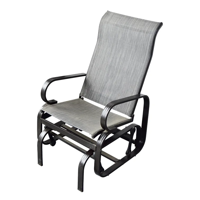 Outdoor Smooth Rocking Glider Chair,Sturdy Steel Frame For Pation,Yard