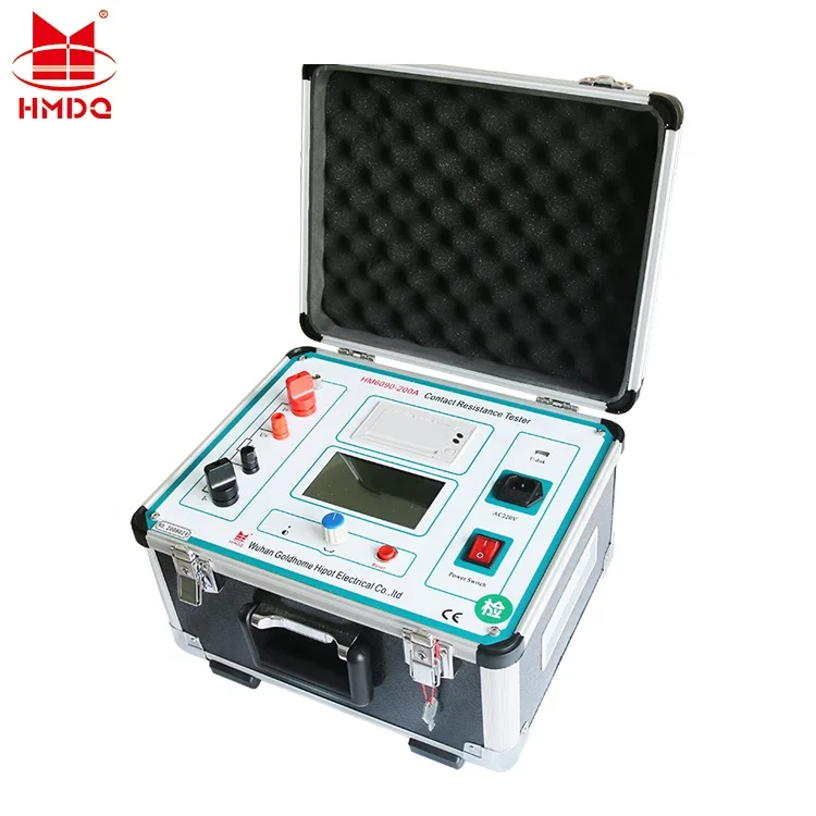 HM6090 200A High Voltage Switch Loop Resistance Tester Contact Resistance Measurement test Kit