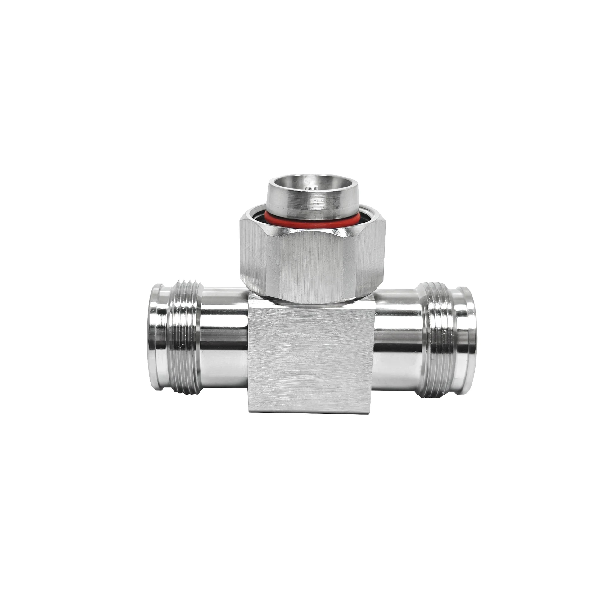 4.3-10 Mini Din RF Adapter T Shape 2 Female 1 Male for Communication Devices