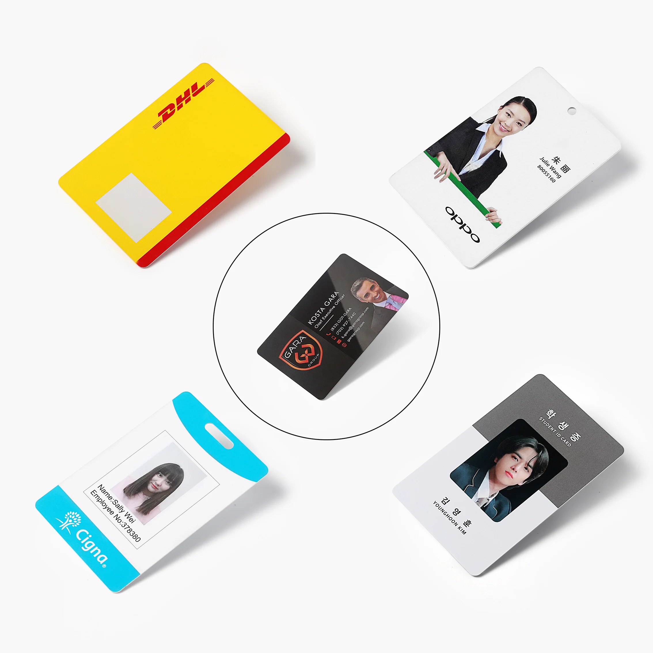 High Quality Customized  ID Card Staff Employee  Card  Name Business Card