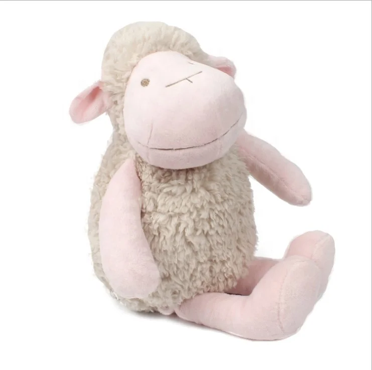 pink little sheep plush toys doll baby doll gifts for girls
