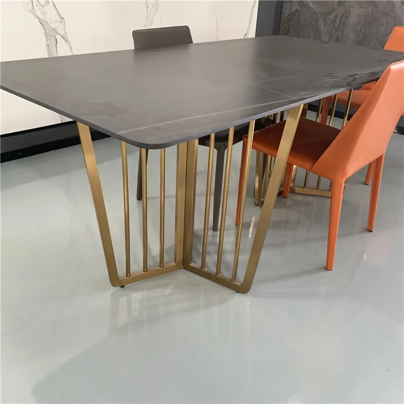 Rectangle Black Nature Stone Black Marble Slab And  Tile Interior Decoration Living Room Dinning Home Table