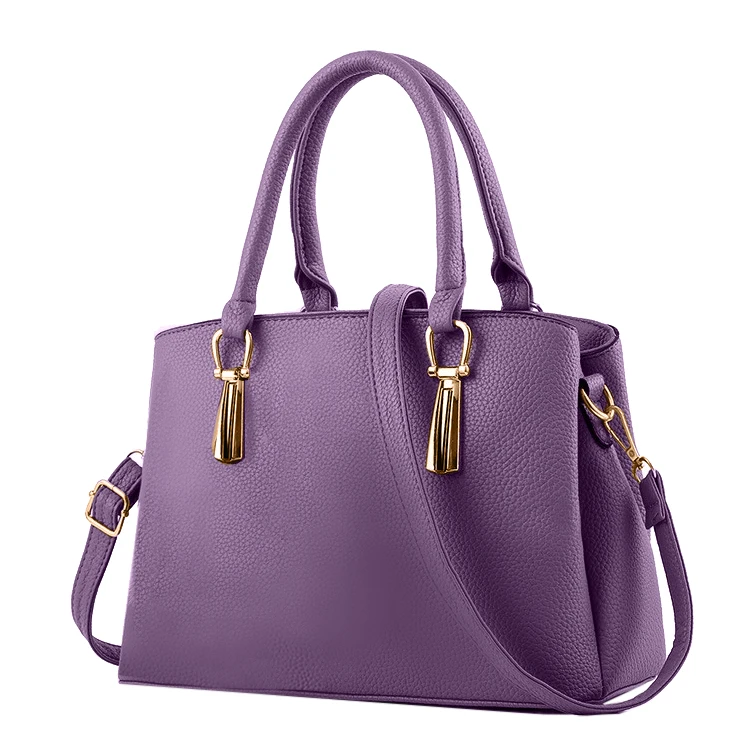 
Fashion PU Top Handle Bags Shoulder Strap Women Bag Ladies Handbag 