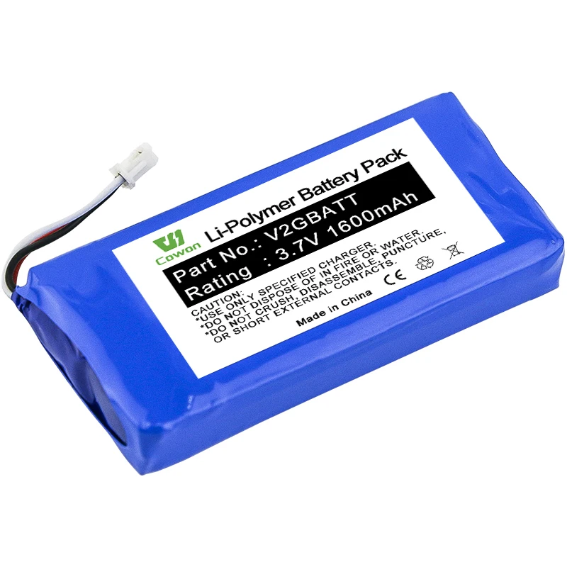 3.7V 1600mAh TEK-2L Lithium Ion V2GBATT Battery for Collar Receivers Dog Tracking Collars