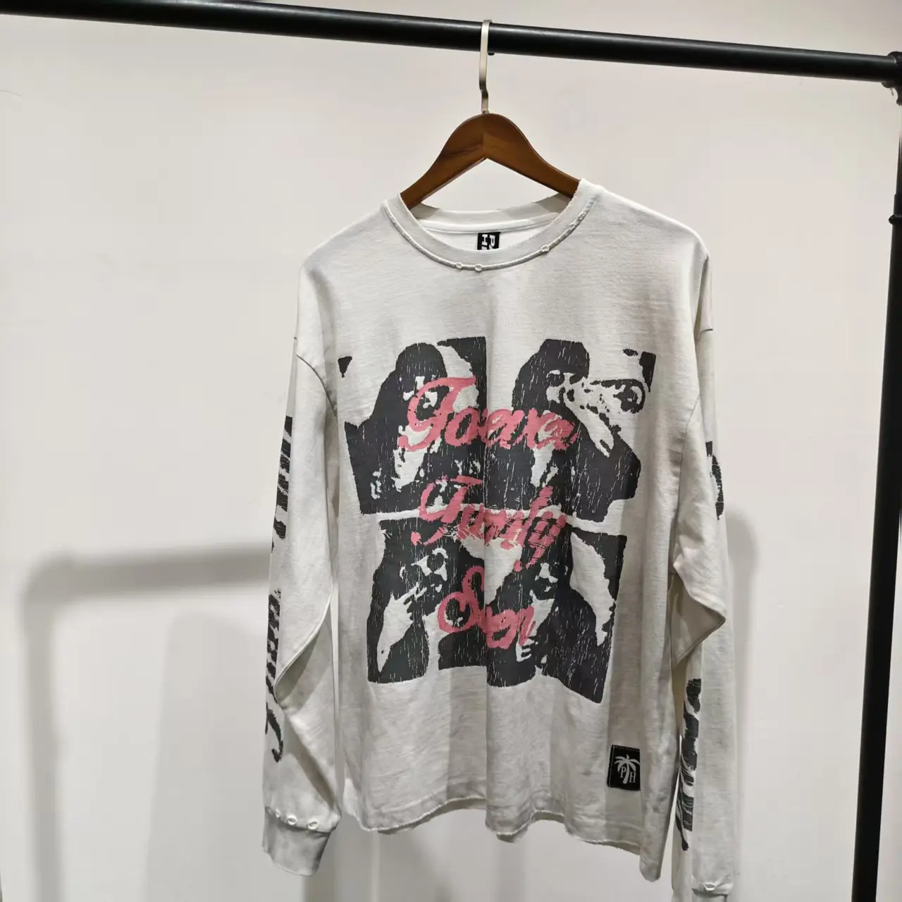 Custom DTG Printing Jumbo Graphic Tshirt Heavyweight Oversized Boxy Fit Tee Sun Faded Acid Washed T Shirt for Men
