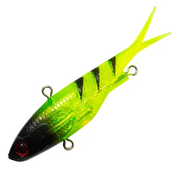 New Model 95mm 115mm Vibe Lure Fork Tail Soft Plastic Fishing Lures Super Strength TPE Plastic Vibration Vibe – Soft Lure – view 5
