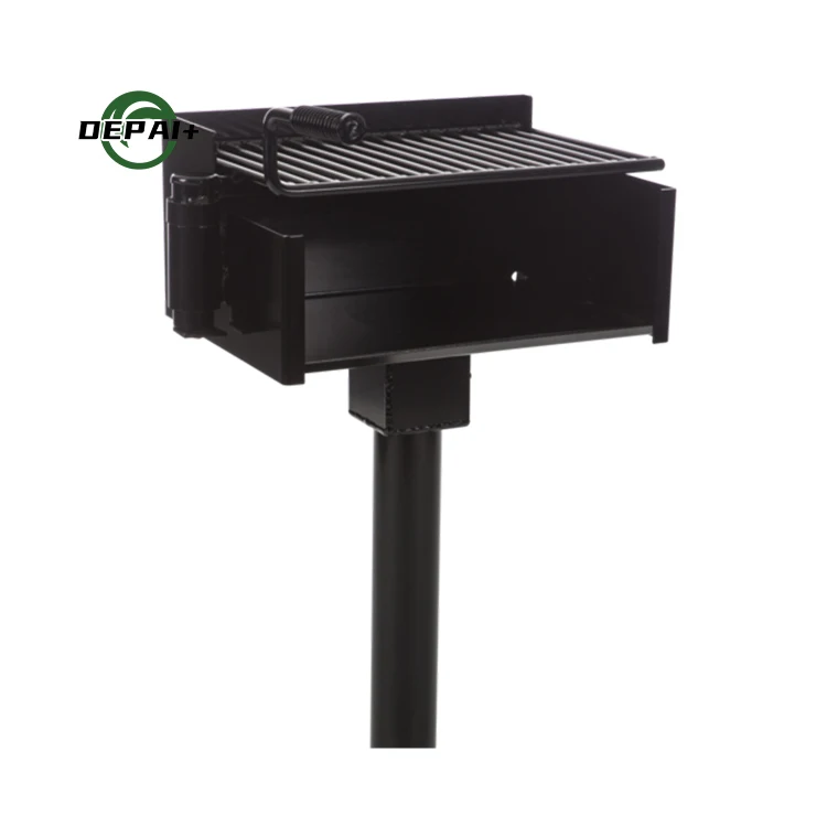 Outdoor Park Portable Ada Rotating Pedestal Charcoal Bbq Grills For