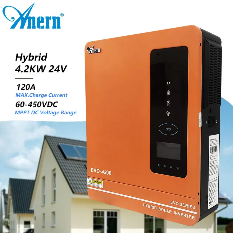 3600W 6200W Grade Tie/Off Grade Inversor Solar Híbrido 6.2KW 48V 120A MPPT  Controlador Solar 90-450VDC PV Entrada Com Wi-Fi