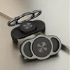 Three-finger ring back clip magnetic holder - black