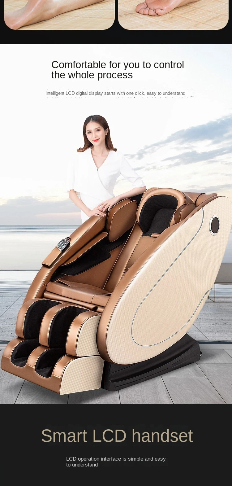 Office Chair With Massage Japanese Recliner Massage Chair 4d L Track Spa Pedicure Chair Massage