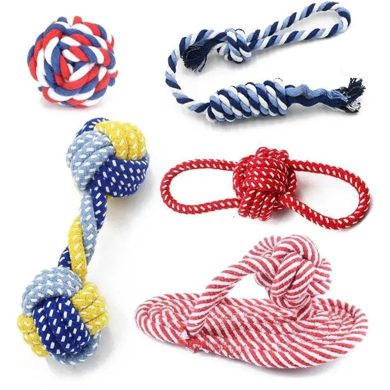 Eco Friendly Durable Braided Chewing Ropes Toy For Pets Toys And accessories