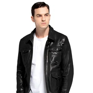 2023 Custom Oversize Fashion High Quality Baseball Leather Jacket Mens