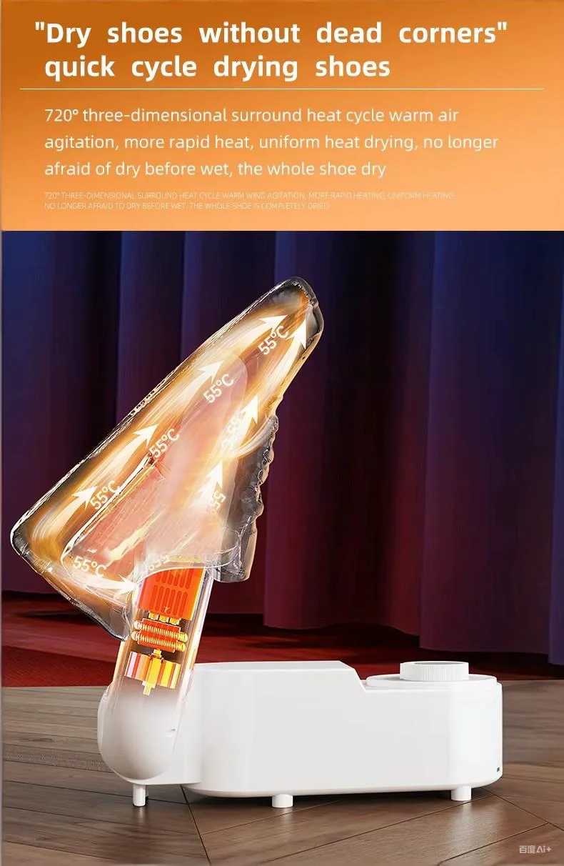 Retractable Shoes Dryer Household Folding Timing Baking Shoes Dryer Smart Touch Screen Automatic Hot Air Deodorant Shoes Dryer