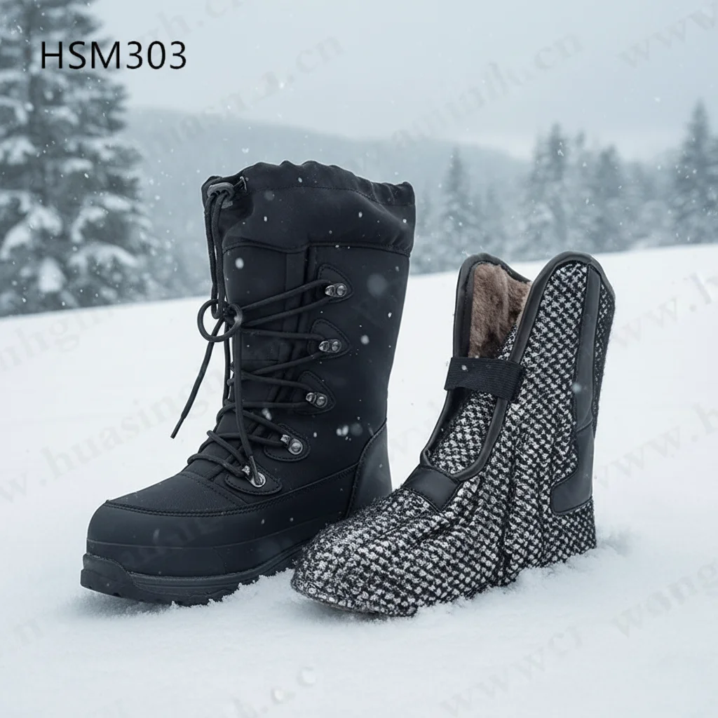 HY,Glacier Expedition Minus 55 Degrees Using Combat Boots Anti-kick Rubber Patches Tactical Boots with Removable Sock HSM303