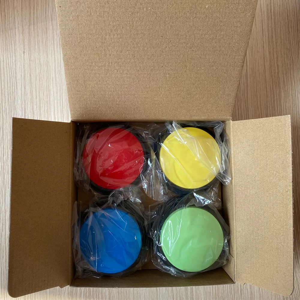Recordable Answer Buzzers Sound Button for Communication Toys Piezo Ceramic Pet Dog Button for Alarms Buzzers Sirens
