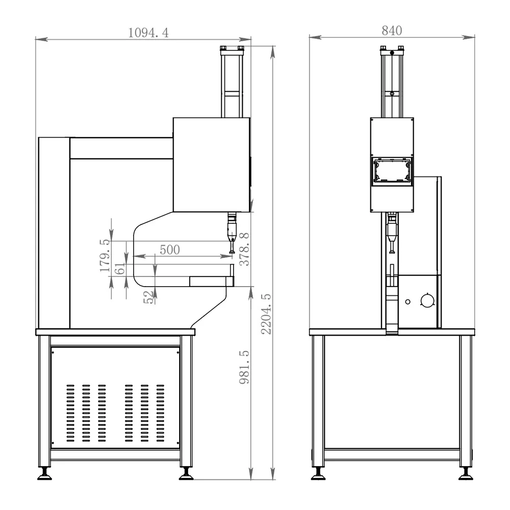 Customize 0-8 Tons 80KN Pneumatic Screw Riveting Machine,automatic Fastener Insertion Machine