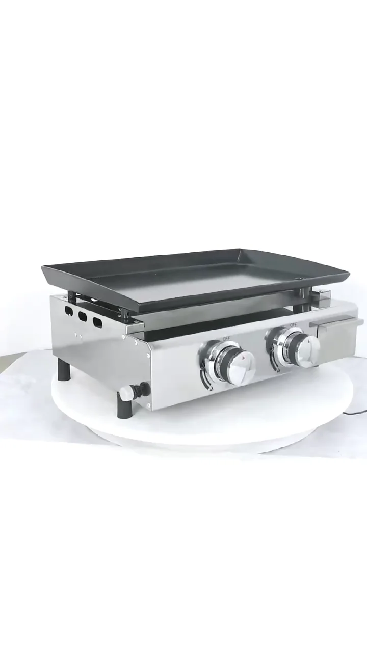 Hot Sale Commercial Gas Hamburger Pancake Griddle Cast Iron Grill Griddle With Flat Plate For