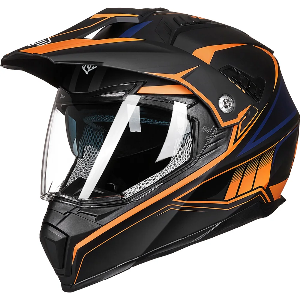 ILM Off Road Motorcycle Dual Sport Helmet Full Face Sun