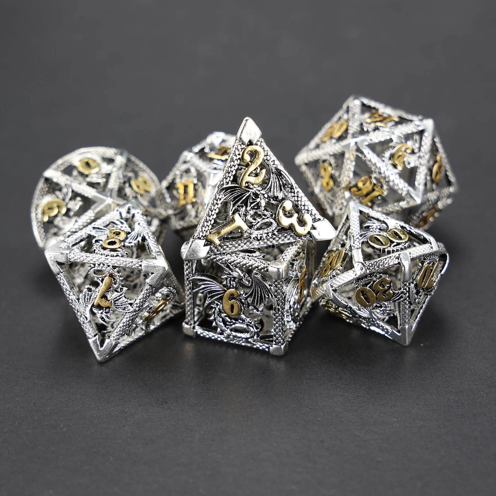 Wholesale Metal Dice Dragon 7pcs Dnd Dice Set Metal Dnd Dice For ...